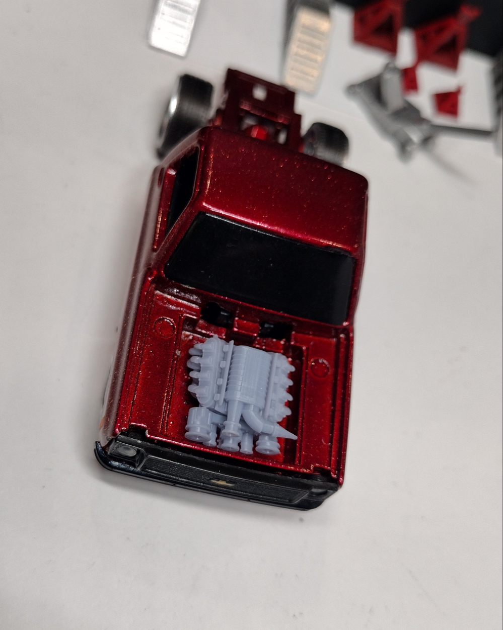 3d printed 164 scale LS for M2 square body (tall, no hood)