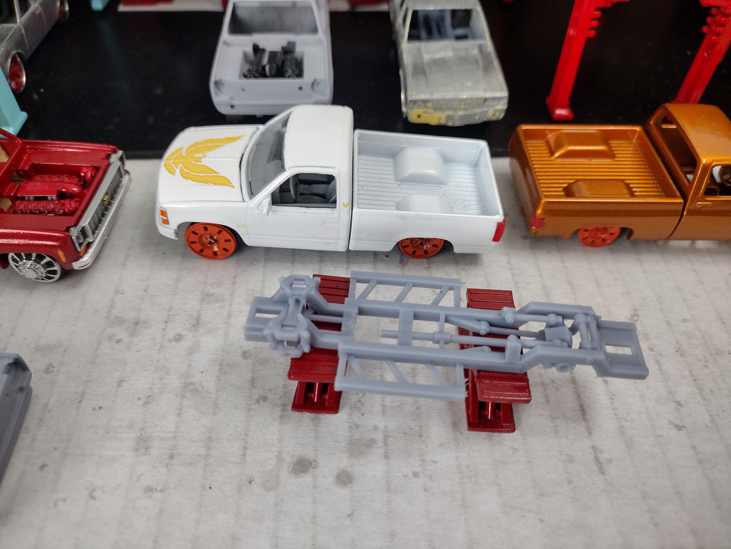 164 scale 3d printed obs frame