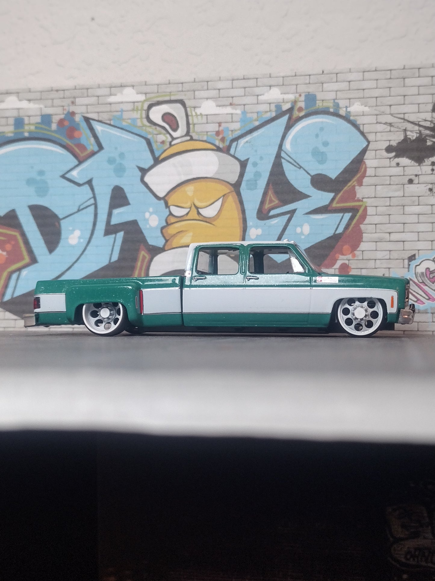 26" white AWC dually