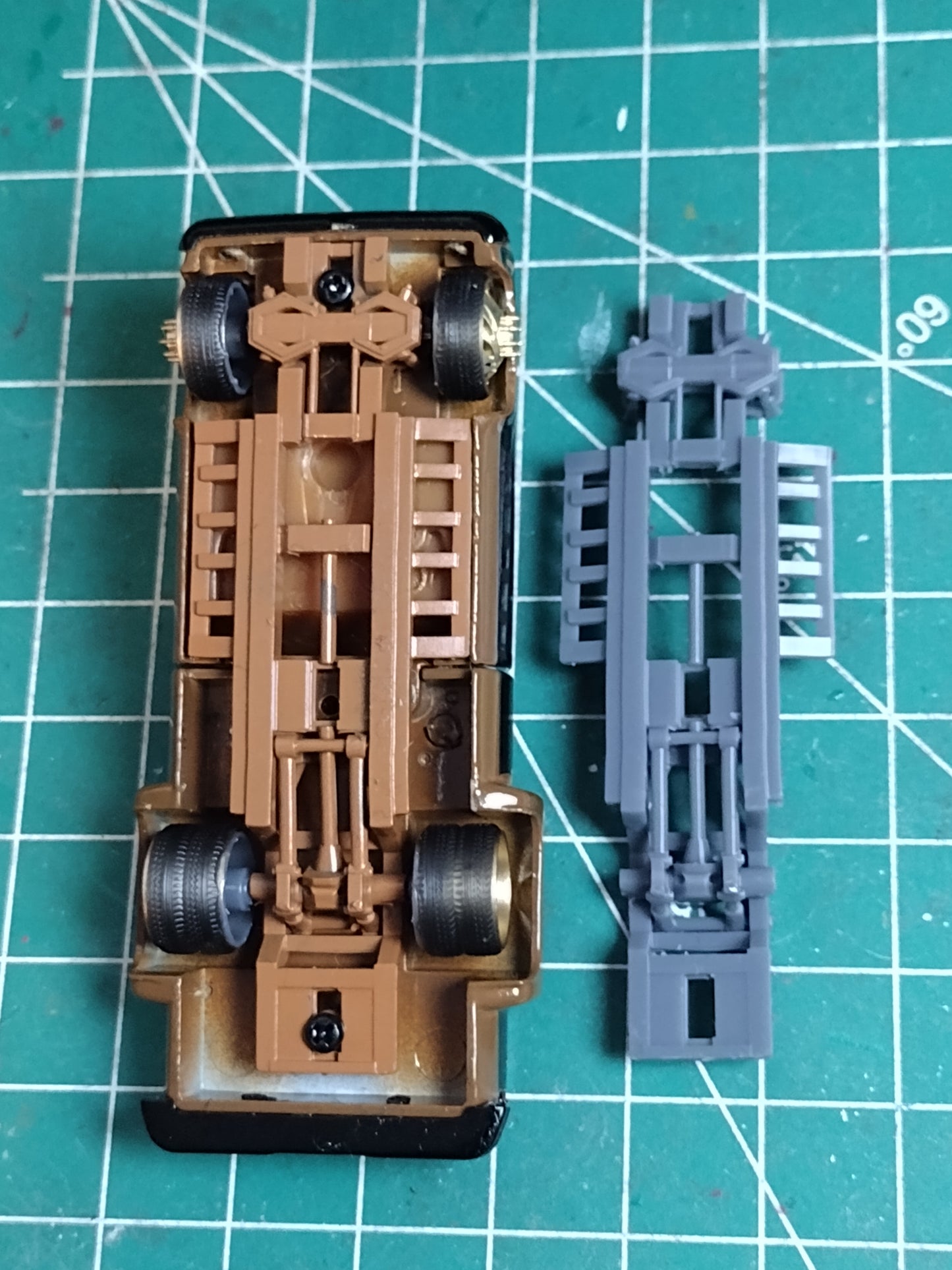 Custom dropped 2 door dually frame