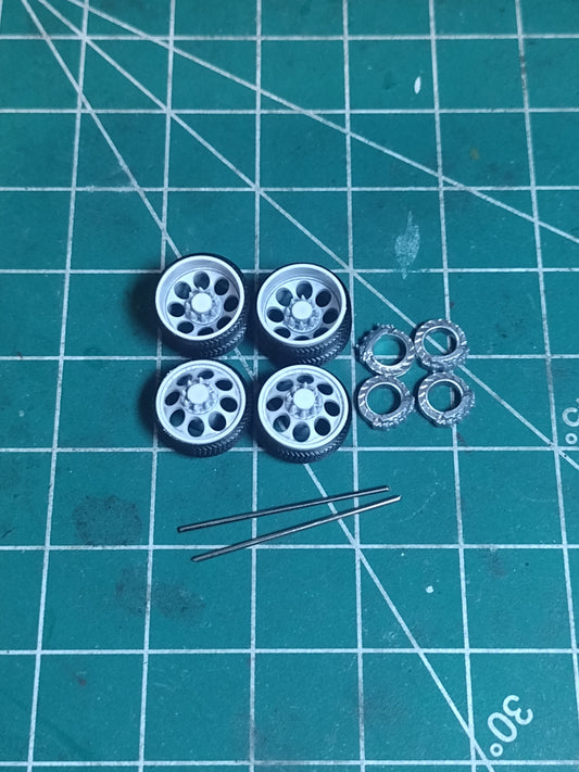 26" white AWC dually