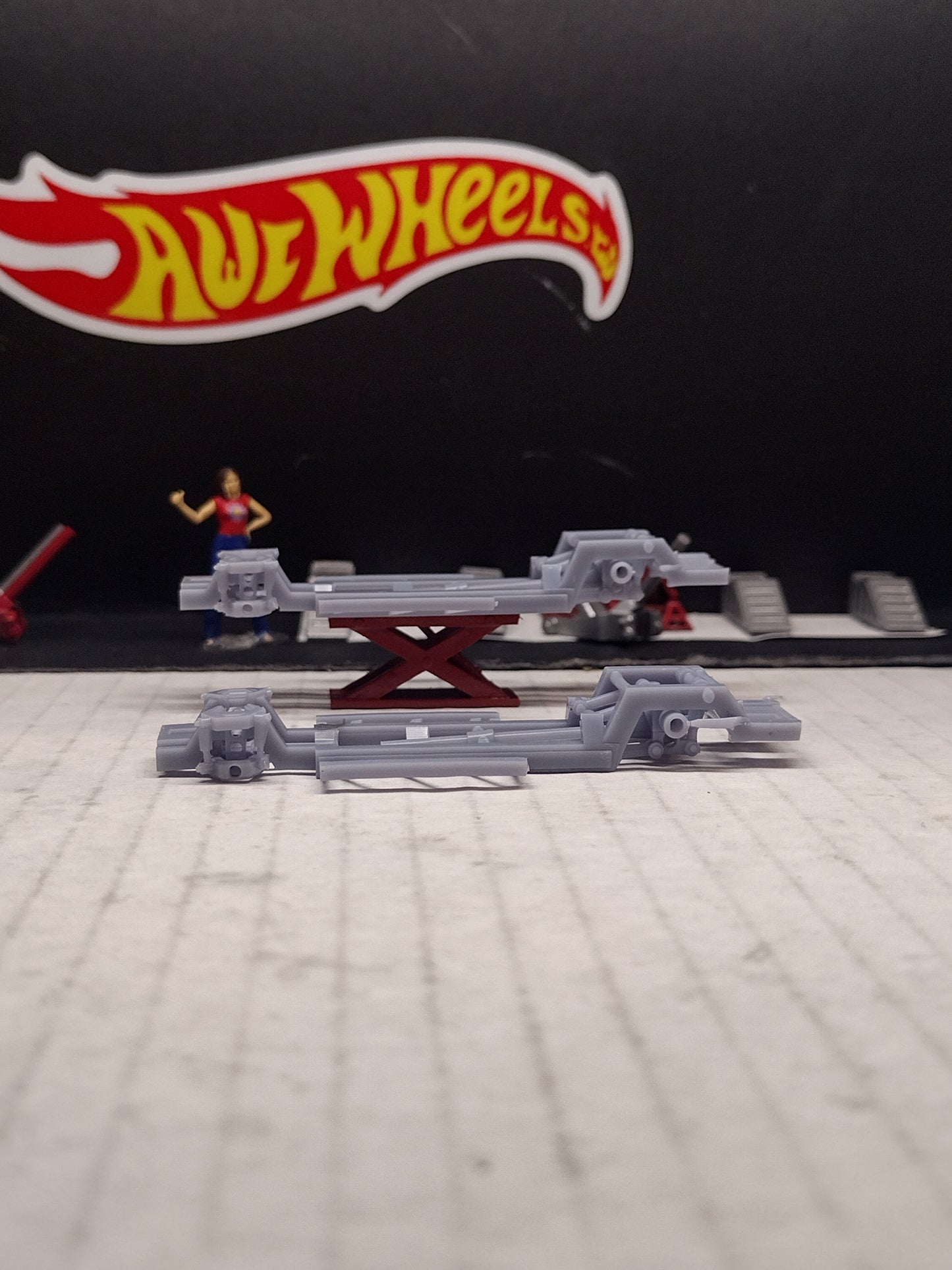 164 scale m2 machines squarebody dropped base.